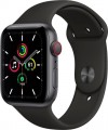 Apple Watch SE (GPS + Cellular) 44mm Space Gray Aluminum Case with Black Sport Band - Space Gray