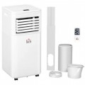 HOMCOM 7000 BTU Portable Air Conditioner  xCooling Dehumidifier Fan, Air Conditioning Unit for Room up to 26m², with Remote, 24H Timer, Window Mount Kit, R290, A Energy Efficiency, 785W UK