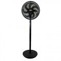 Igenix IGFP012W 12” Pedestal & Desk Fan – 7 Blade Design for Stronger Breeze, 3 Speed Settings, Adjustable Height, Converts from Desk to Floor Fan, Quiet Cooling for Home & Office, Black UK