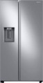 Samsung - Geek Squad Certified Refurbished 27.4 Cu. Ft. Side-by-Side Refrigerator - Stainless steel
