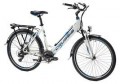 Crussis e-City 1.13-S Step Through Hybrid Electric Bike, 26″ Wheels, 17.5Ah Battery – White/Blue