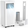 EUHOMY Portable Air Conditioner 7000 BTU with Remote Control, 4 in 1 Cooling, 24 Hour Timer, Dehumidifier, Sleep Mode, Digital Display and Window Kit, Covers 215 sq.ft UK