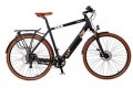 Batribike Vista-X Crossbar Trekking Electric Bike, 28″ Wheel, Front Suspension – Black/Brown