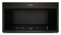Whirlpool - 1.9 Cu. Ft. Convection Over-the-Range Microwave with Air Fry Mode - Black stainless steel