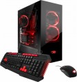 iBUYPOWER - Desktop - AMD Ryzen 7-Series - 16GB Memory - NVIDIA GeForce GTX 1080 - 240GB Solid State Drive + 1TB Hard Drive - Black/Red
