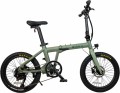 2026 Estarli E20.9 X-Country Folder 9 Speed Electric Folding Bike With Chunky Off-Road Tyres In Sage Green
