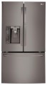 LG - 29.6 Cu. Ft. Door-in-Door French Door Refrigerator - Black Stainless Steel