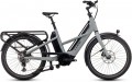 Cube Longtail Sport Hybrid 725 Electric Cargo Bike In Swamp Grey & Reflex