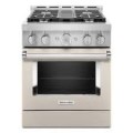 KitchenAid - Commercial-Style 4.1 Cu. Ft. Slide-In Gas True Convection Range with Self-Cleaning - Milkshake
