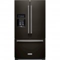 KitchenAid - 27 Cu. Ft. French Door Refrigerator - Black stainless steel