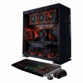CybertronPC - CLX Desktop - AMD Ryzen 7 - 32GB Memory - NVIDIA GeForce GTX 1080 Ti - 250GB Solid State Drive + 3TB Hard Drive - Red
