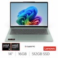 Lenovo IdeaPad Slim 5, Copilot+ PC, AMD Ryzen AI 5, 16GB RAM, 512GB SSD, 14 inch OLED Laptop, 83S1000SUK 