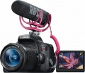 Canon - EOS T6i DSLR Camera with EF-S 18-55mm STM Lens Video Creator Kit - Black