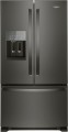 Whirlpool - 24.7 Cu. Ft. French Door Refrigerator - Black stainless