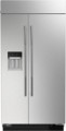 JennAir - 25.5 Cu. Ft. Side-by-Side Refrigerator with Water Dispenser - Stainless steel