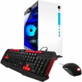 iBUYPOWER - Desktop - Intel Core i7 - 16GB Memory - AMD Radeon RX 580 - 120GB Solid State Drive + 1TB Hard Drive - White/blue