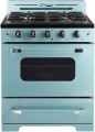 Unique Appliances - Classic Retro 3.9 Cu. Ft. Freestanding Gas Convection Range - Ocean Mist Turquoise