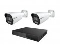 Viper 8MP IP 2 White Bullet Camera with Dual Lights CCTV System With 2TB HDD UK