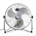 Futura 16” Chrome High Velocity Floor Fan, Heavy Duty Metal Fan, Industrial Cooling Fan with 3 Speeds & Adjustable Tilt Head, Powerful Metal Air Circulator for Gym, Warehouse, Home or Office UK