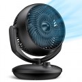 Air Circulator Desk Fan, 22 dB Quiet Fans Cooling for Bedrooms and Office, Efficient Cooling & Circulation, Powerful Airflow Table Oscillating Fan with 3 Speed, 90° Adjustable Tilt, 70° Wide-Angle UK