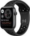 Apple - Refurbished Watch Nike Series 6 (GPS) 44mm Aluminum Case with Anthracite/Black Nike Sport Band - Space Gray - (2020)