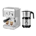 Geepas 15 Bar Espresso Cappuccino Coffee Machine & 450W Coffee Spice Grinder Set