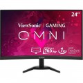 ViewSonic 23.6 LCD Curved FHD Monitor (DisplayPort HDMI) - Black