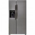 LG - 26.2 Cu. Ft. Side-by-Side Refrigerator - Dark graphite