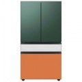 Samsung - Bespoke 23 cu. ft. Counter Depth 4-Door French Door Refrigerator with AutoFill Water Pitcher - Custom Panel Ready