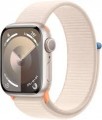 Apple GS Cert Refurb Watch Series 9 (GPS) 41mm Starlight Aluminum Case with Starlight Sport Loop with Blood Oxygen - Starlight - (2023)