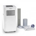 Belaco Air Conditioning Unit Portable Air Conditioner 9000BTU 4 in 1 Dehumidifier Cooling Fan with 2 Speeds Digital and Remote Control Dual Window Kit 24H Timer ACU 9000R1 UK