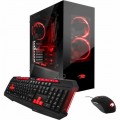 iBUYPOWER - Desktop - Intel Core i7 - 8GB Memory - NVIDIA GeForce GTX 1070 - 120GB Solid State Drive + 1TB Hard Drive - Black/red