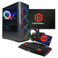 CyberPowerPC Ryzen 5 16GB RAM 500GB SSD RTX 3050 Windows 11 Gaming PC + 23.8 Inch FHD Gaming Monitor
