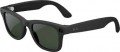 Ray-Ban Meta - Wayfarer Large Smart Glasses with Meta Ai, Audio, Photo, Video Compatibility - Clear to Green Transitions Lenses - Matte Black
