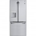 LG - 21.8 Cu. Ft. French Door Refrigerator Stainless steel