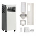 Shinco Portable Air Conditioner 7000 BTU 2.1kW Cooling Dehumidifier Fan Sleep Mode for Max 18㎡ Remote Control 24h Timer Window Kits Energy Class A UK