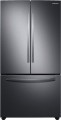 Samsung - 28 cu. ft. Large Capacity 3-Door French Door Refrigerator - Fingerprint Resistant Black Stainless Steel