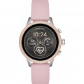 Michael Kors - Access Smartwatch 41mm Stainless Steel Silver / Rose Gold with Pink Silicone Band
