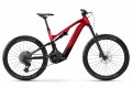 2025 Haibike AllMtn CF 9 Performance CX 800Wh Full Suspension Electric Mountain Bike In Red, Black & Platinum Gloss