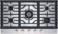 LG - STUDIO 36” Built-In Smart Gas Cooktop with 5 burners and Griddle - Essence White
