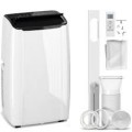 HOMCOM 12000 BTU 5-in-1 Portable Air Conditioner with Cool, Heat, Dehumidifier, Fan, Sleep, WiFi Voice Control, White UK