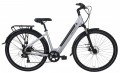 2025 Falcon Horizon Low Step Electric Bike In Silver 17 Inch Frame