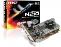 MSI Nvidia GeForce N210-MD1G/D3 Graphics Card (PCI-e 1 GB GDDR3 Memory DVI HDMI 1 GPU) Full Retail