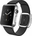 Apple - Apple Watch (first-generation) 38mm Stainless Steel Case - Black Modern Buckle – Small