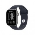 Apple Watch Series 12 (GPS) 46mm Aluminum Case with Navy Blue Sport Band - M/L - Space Gray - (2026) UK