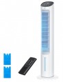Dreo 40 Inch Evaporative Air Cooler, 35dB Silent Cooling Fan, 80° Oscillating Bladeless Tower Fan for Bedroom, Removable Water Tank, Ice Packs, Remote Control, 4 Speed, 7 Hour Timer, White UK