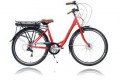 Cyclotricity Jade Step Through Dutch Style Electric Bike, 6 Speed, 28″ Wheel – Red