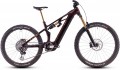 2025 Cube Stereo Hybrid One77 HPC SLT 800 Electric Full Suspension Mountain Bike In Solar Eclipse & Bronze