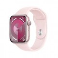 Apple GS Cert Refurb Watch Series 9 (GPS) 45mm Pink Aluminum Case with Light Pink Sport Band with Blood Oxygen - M/L - Pink - (2023)