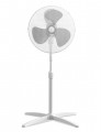 Midea FS40-25MUK(WH) 40W Pedestal Fan, 3 Speed Settings, 90° Oscillation, Adjustable Height Stand Fan, Powerful Airflow and Quiet Operation, Ideal For Home & Office, White UK